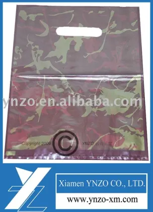 Dark purple plastic Punch Pouch Bag