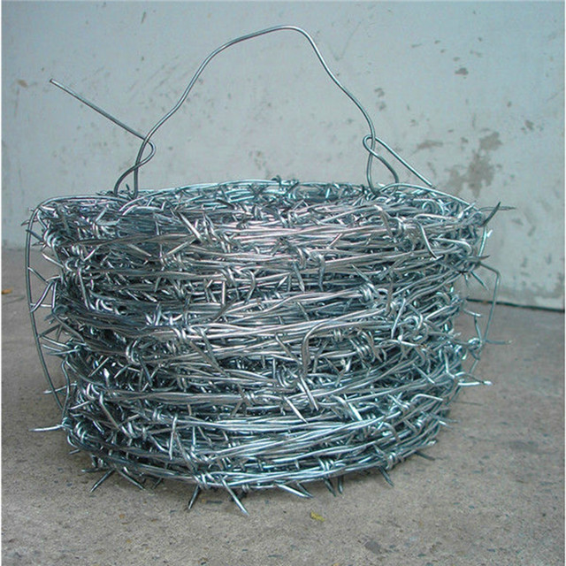 High Tension Galvanized Double Barbed Wire Mesh Fence