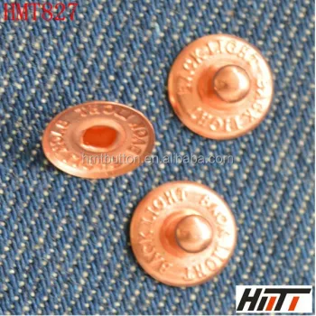 Embossed Logo Jeans with Metal Nipple Rivets