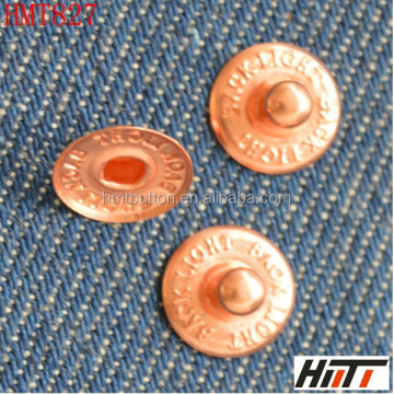 Embossed Logo Jeans with Metal Nipple Rivets