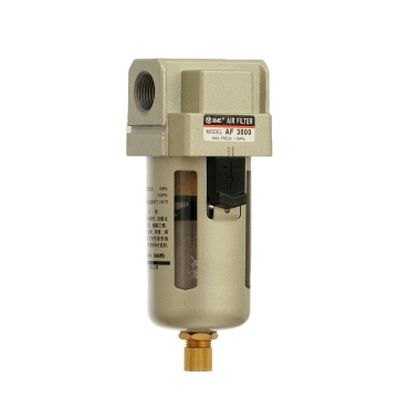 XMC AF3000-03 G3/8 Precision Pneumatic Filter Manual Drain for Compressor Spray Paint Gun Air Line