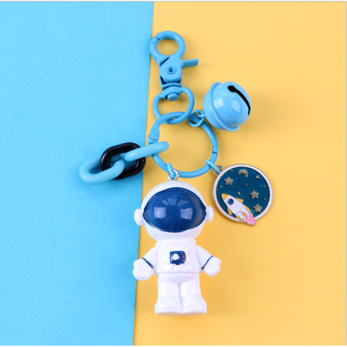 Personalized Plastic Spaceman Keychain