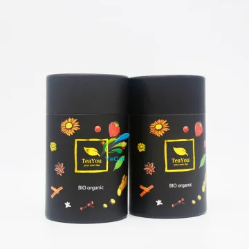 Promotional logo luxury black paper tube , deodorant paper tube packaging