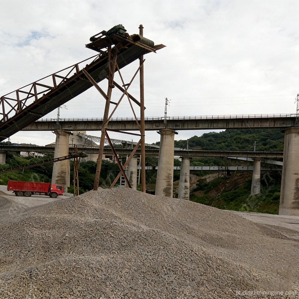 Linha de produção de seixos de rio de 300 TPH