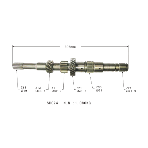 OEM 9071586 Auto Parts Input Transmission Gear Shaft for SAIL 1.4