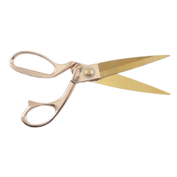 Professional Gold-Plated Stainless Steel Scissors for Tailoring and DIY Projects