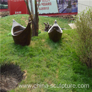 Simulation Fiberglass outdoor sculpture--Boat