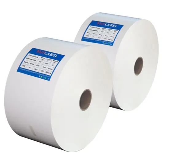 Glossy white PP jumbo roll