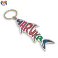 Metal Custom Nameplate Design Elephant Colorful Keychain