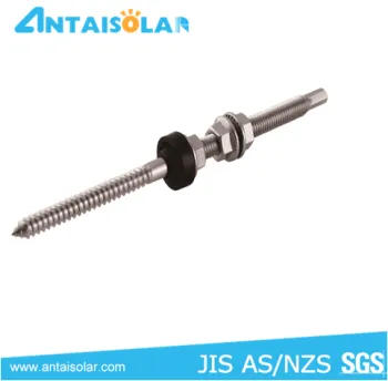 Hanger bolt frame kit for solar racking system for solar power system for small homes