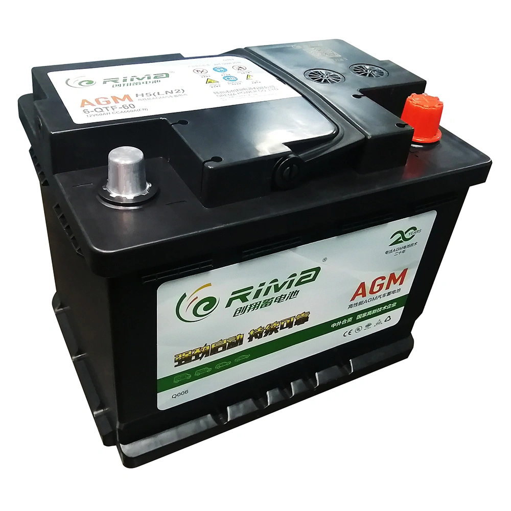 H5-L2-60 AGM Iniciar detener automóviles batería de coche Batería 12V 60Ah  - China La batería de arranque, AGM Iniciar detener la batería