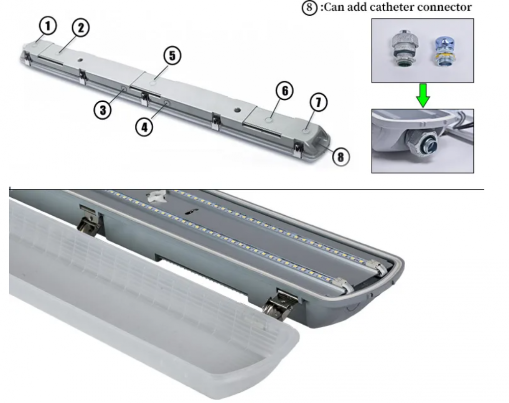 Rechargeable Light Tube 18w