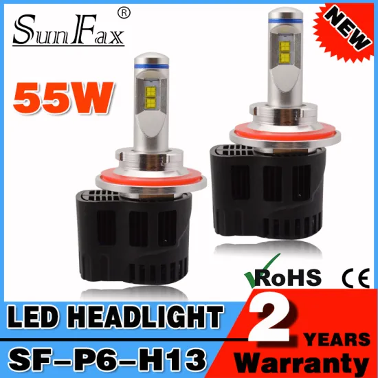 New arrival! P6 55W 10400LM led headlight bulb h13, yellow car h13 led headlight bulbs