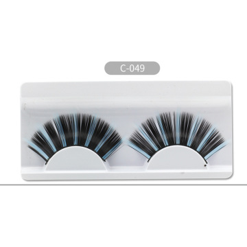 Colorful exaggerated false eyelashes with carton pattern