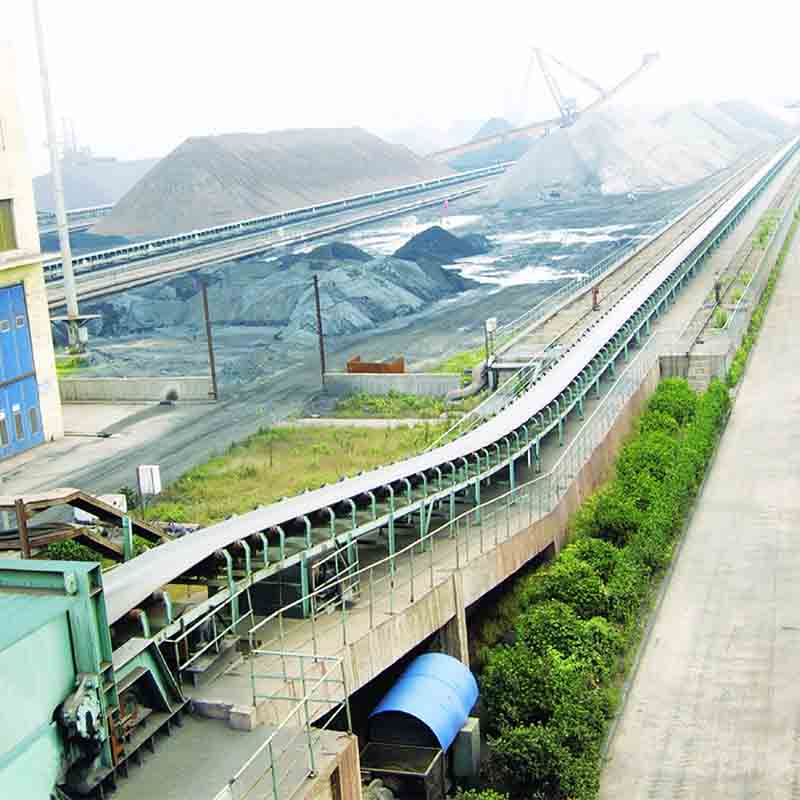 Power plant coal conveying air cushion belt conveyor
