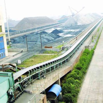 Power plant coal conveying air cushion belt conveyor