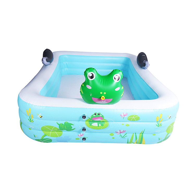 PVC outdoor frog tadpole sprinkler inflatable swimming pool