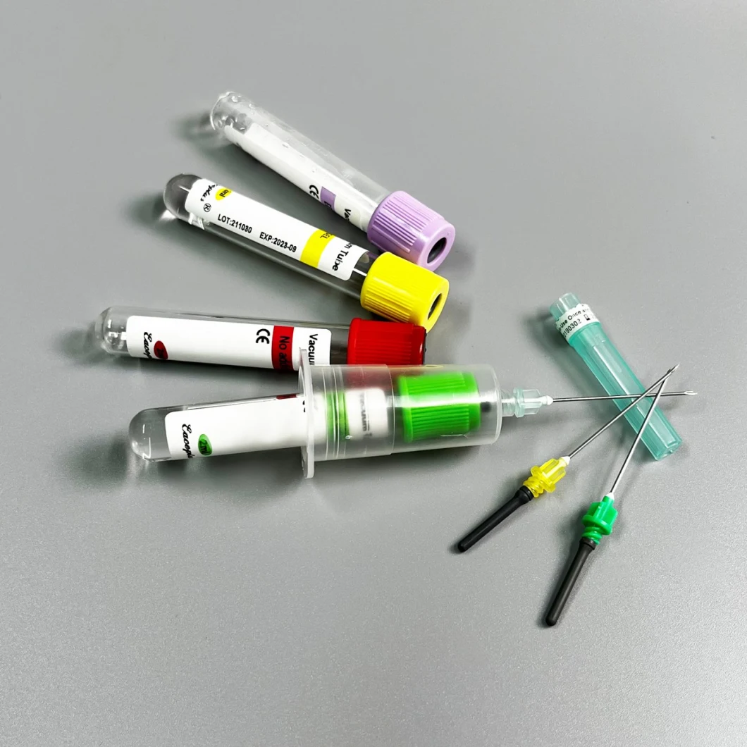 sistema médico disponible del tubo de la colección de sangre del vacío del recipiente de la recogida de sangre 1-10ml con CE