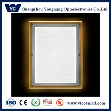Super slim 7mm thickness LED Crystal advertising light box,High quality of clear acrylic sign light box