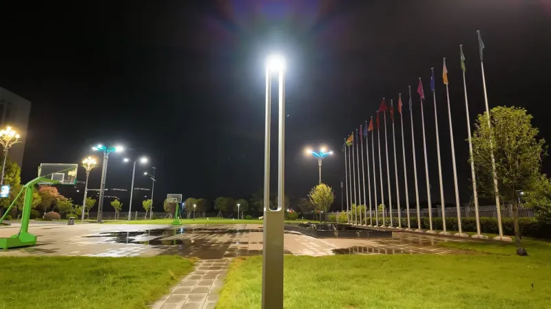 Solar-Powered LED Street Light with CCTV Camera