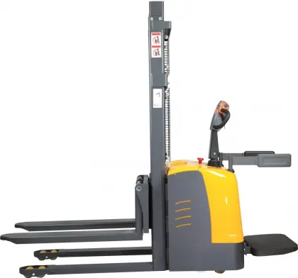 Economical stand-up all-electric stacker