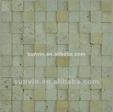 Outdoor wall Travertine stone marble mosaic tile