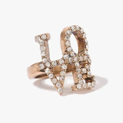 New design with lucky stone girls finger rings hot-selling