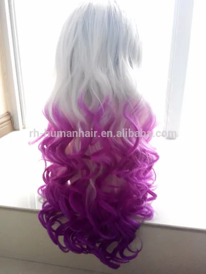 3 tone beautiful long lasting synthetic wig lace front party wig