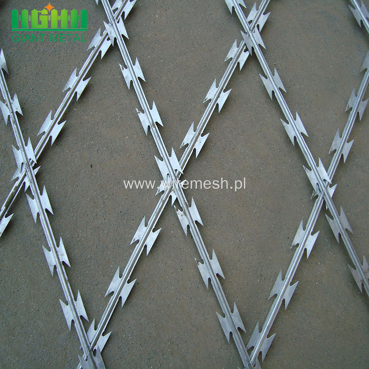 Concertina Fencing Hot Dipped Razor Barbed Wire