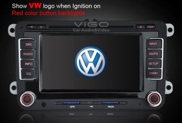4 X 45w Audio Vw Sat Nav Dvd Passat B6, Rabbit, Golf Gps Navigation Vvw7088