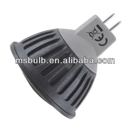 12V AC/DC 1W/2W/3W all plastic SMD LED spotlight with CE UL SGS ROHS passed