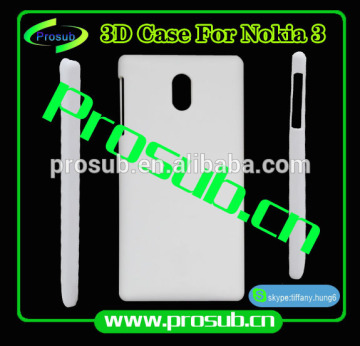 3d sublimation heat transfer blank smartphone case cover for Prosub- Nokia3