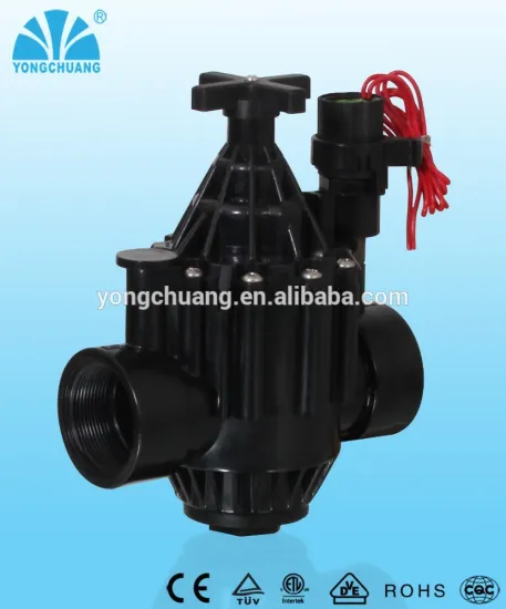flowrate adjustable plastic lawn irrigation valve IP68