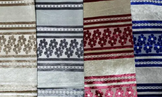 Polyester Fabric Sofa Upholstery Jacquard Furniture Textile