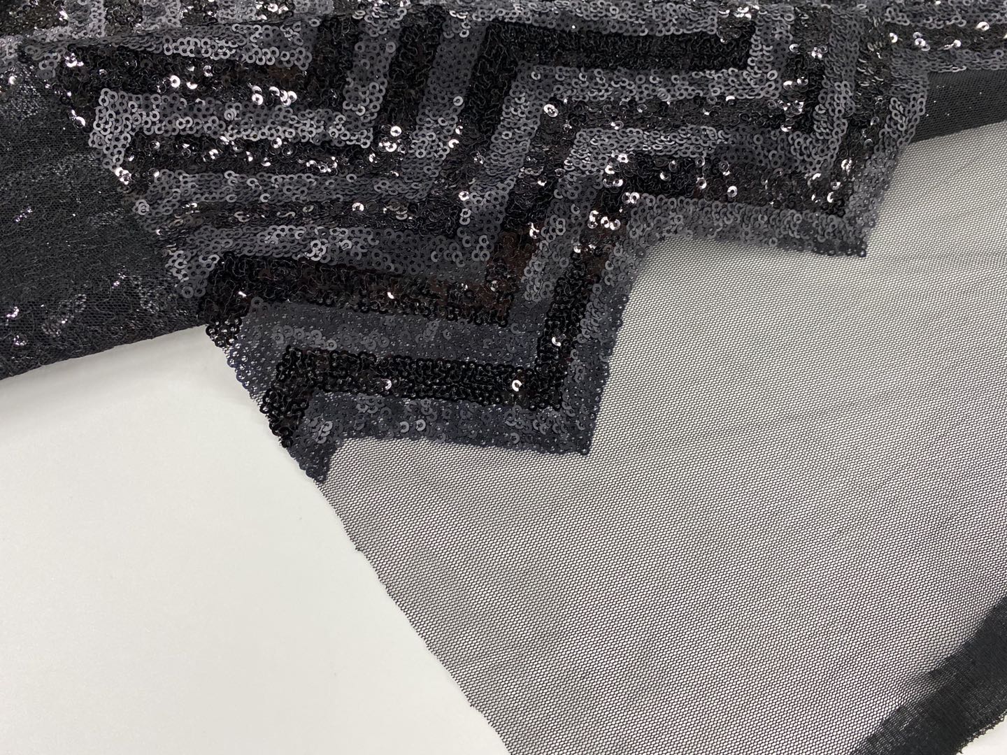 100% Poly Spangle Embroidery Fabric