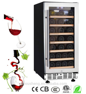 2015 Hot sale model 33 Bottles Single zone and dual zone optional mini wine cooler