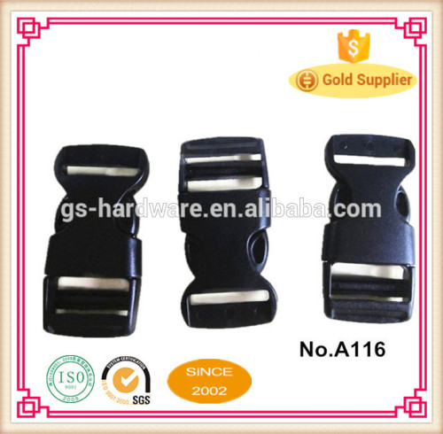 Colored plastic side release buckle with factory favourable price, 20MM A116