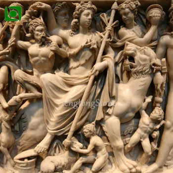 Custom 3D Wall Art: Antique Natural Marble Relief Panels & Sculptures