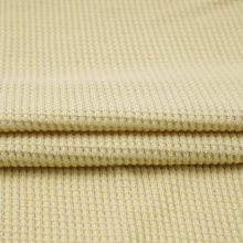 CVC Cotton Polyester Hacci Waffle Fabric Brushed