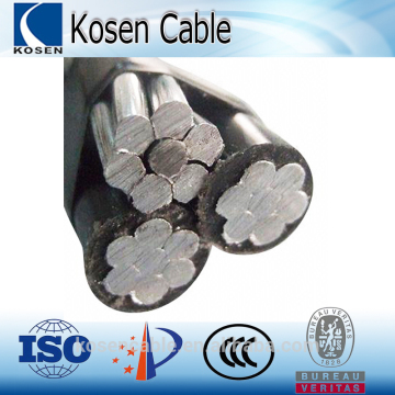 Duplex Service Drop ACSR conductors XLPE insulated ABC Cable