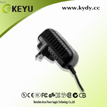 Wall mount plug power adapter 12V 1A for LED TV BOX