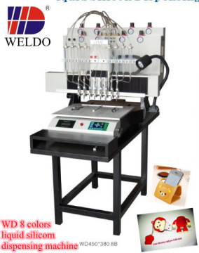 WD 8 colors automatic silicon injection machine