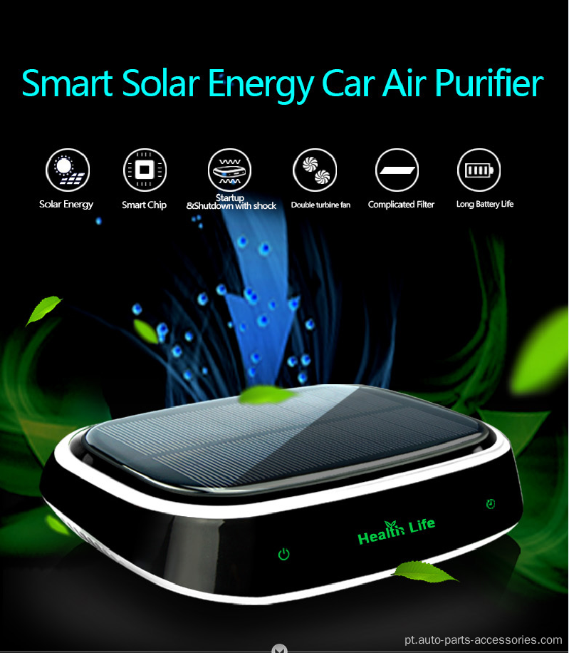 Purificador de ar por portátil Purificador de ar portátil solar