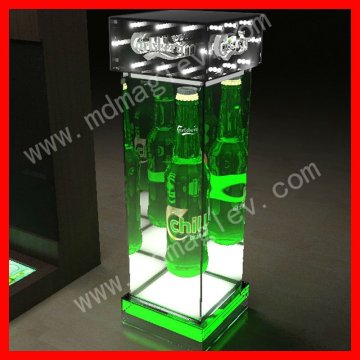 illuminated bottle display