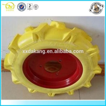 solid rubber tires with rims