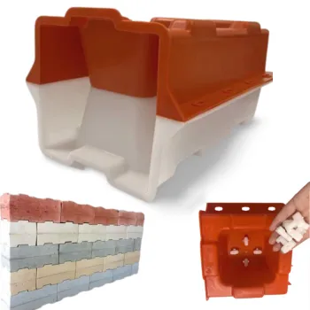 Plastic Cement Tile Mold Concrete Paving Hollow Interlocking Blocks for Sale
