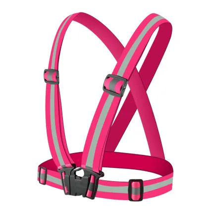 Traffic Use Safety Reflective Vest Belt On Night
