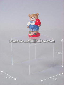 acryl glass 10cm three sided stand cube