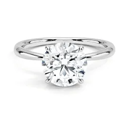 Engagement Rings D Color VVS1 White Gold Bridal