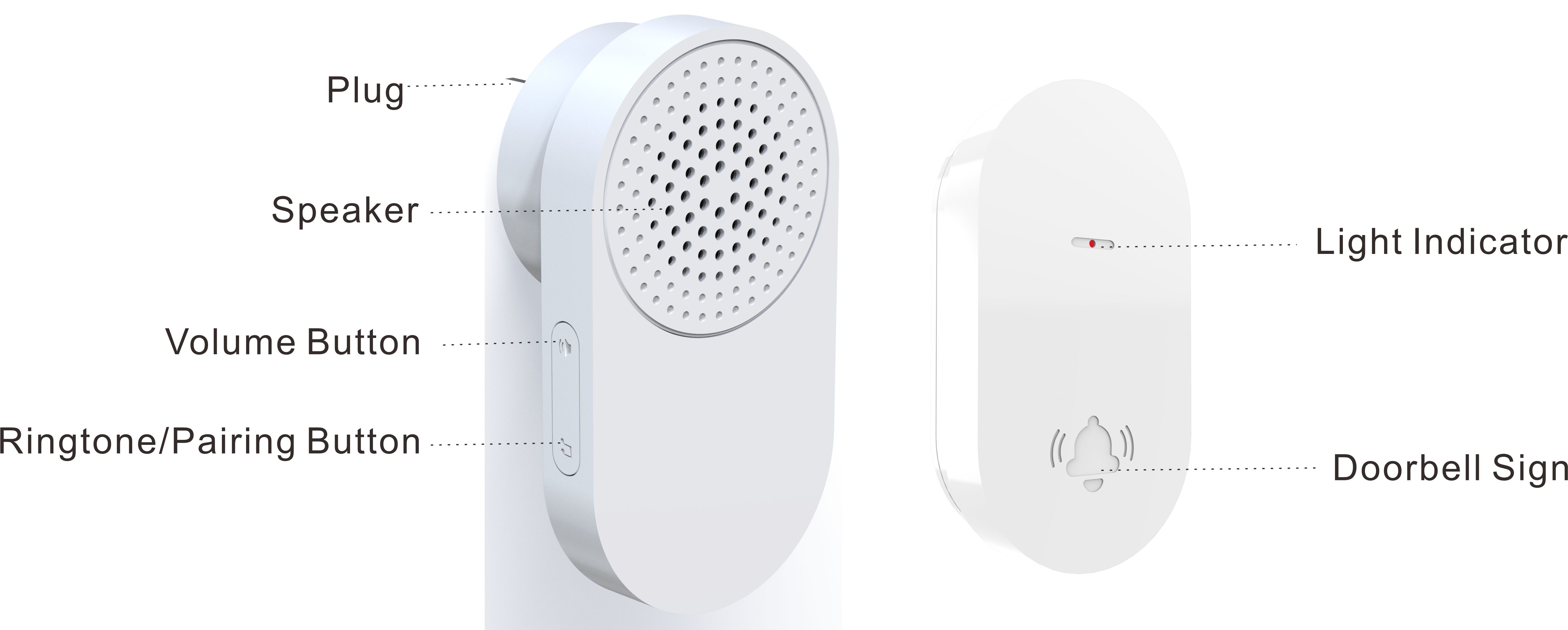 FLD-311,kinetic wireless doorbell